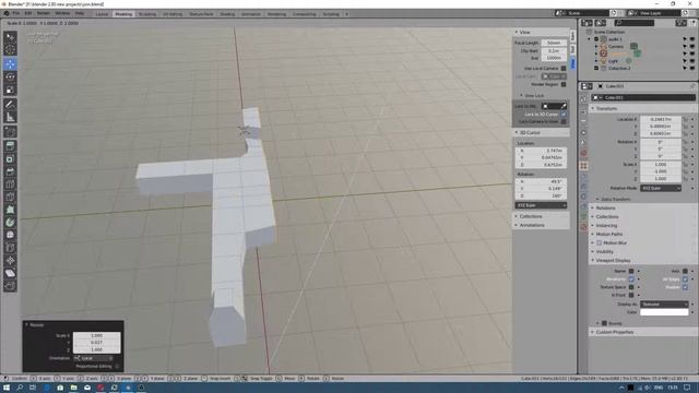 Blender 2.80 opcja - align vertexes - wyrównywanie werteksów do osi