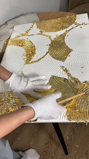 Поталь в текстурных картинах 🤍