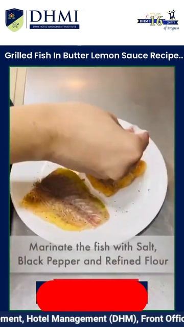 Grilled Fish in Lemon Butter Sauce Recipe..DHMI