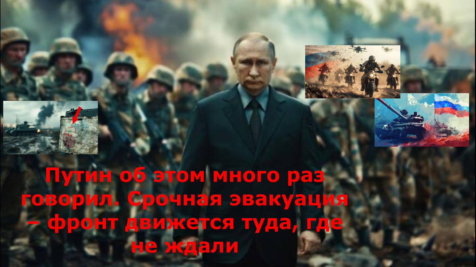 Путин об этом много раз говорил. Срочная эвакуация – фронт движется туда, где не ждали