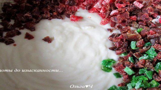 Творожные штоллены с кумкватом, финиками, черешней и миндалем