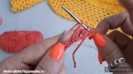 УЗОРЫ СПИЦАМИ/ВЯЖЕМ СЕТКУ НА ПУЛОВЕРЕ/МАСТЕР КЛАСС