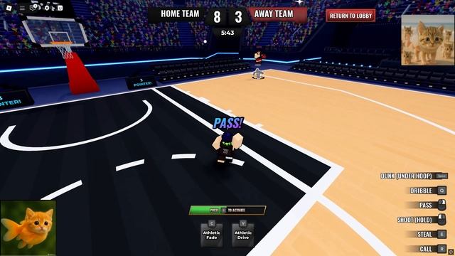 Геймплэй в basketball zero для принятия еды