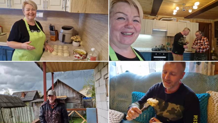 ПИРОЖКИ С КАРТОШКОЙ И С КАПУСТОЙ, ЛИВЕНЬ С ГРОЗОЙ И НАШ ОБЕД.