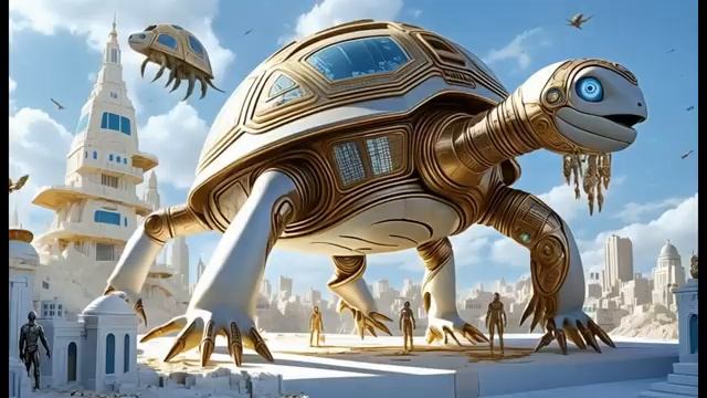 Wings of the Celestial Turtle | AI-Generated Video 333