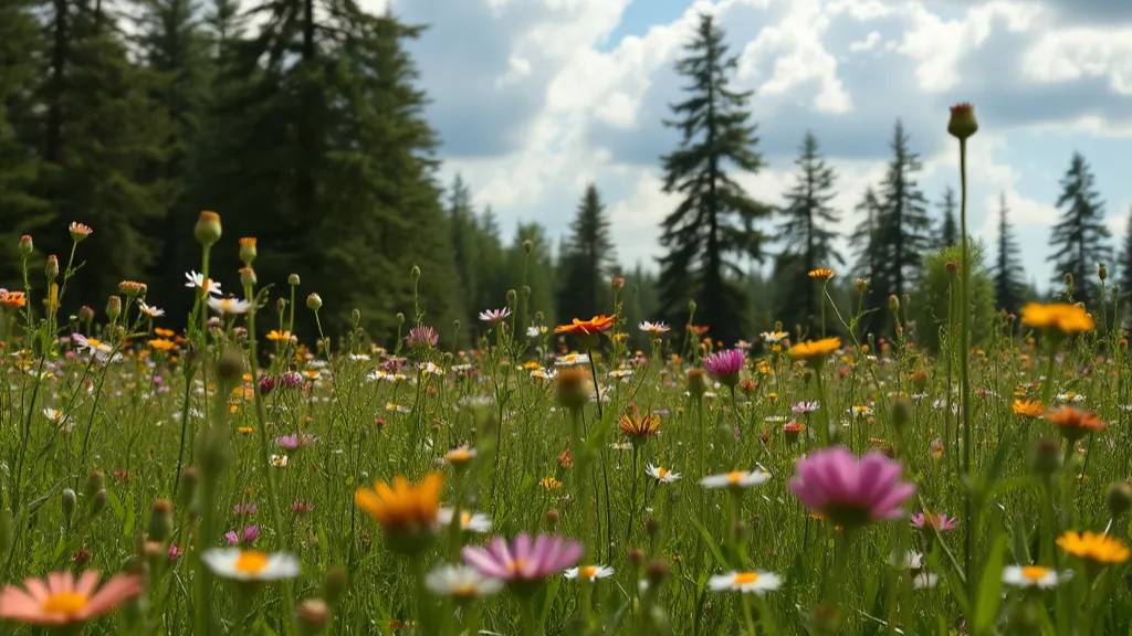 Поле, цветы, пение птиц, лес, облака, лето — идеальное видео для релаксации