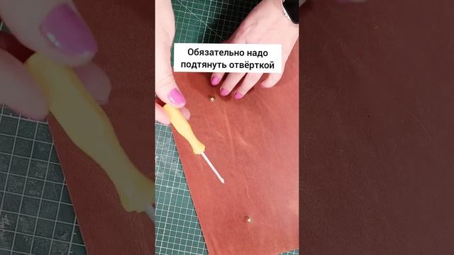 Папка. Пришиваю боковые стенки и устанавливаю кобурные винты.