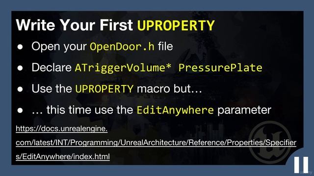 [Udemy UE4 C++] 065 Macros Starting with UPROPERTY