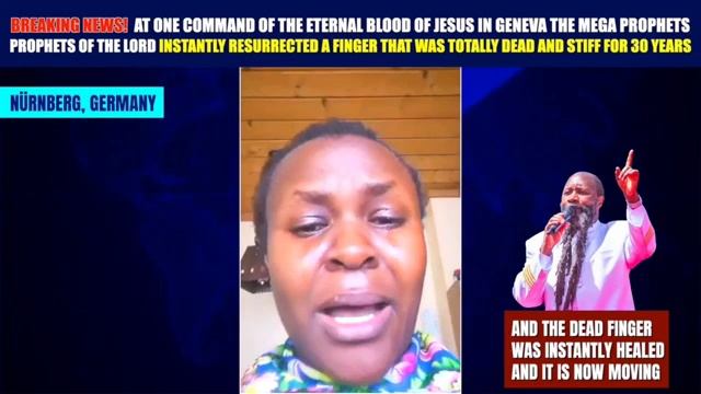 Палец, который был неподвижен в течение 30 лет, был исцелен предписанием вечной Крови ИИСУСА.
