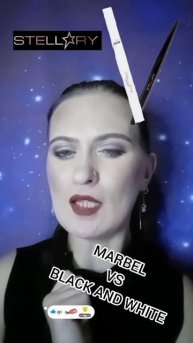 BATTLE| подводки для глаз от STELLARY MARBEL VS BLACK AND WHITE