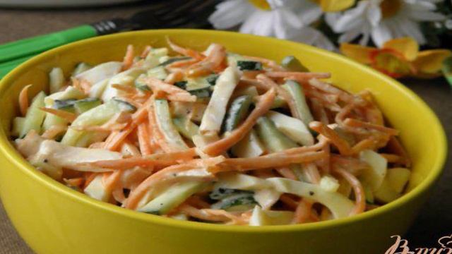 Салат с копченой курицей