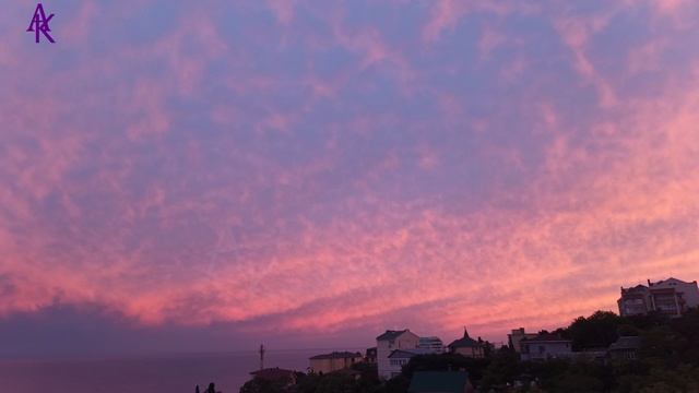 Крым. ЮБК. Гаспра. [2.5K] Первый, красивый, весенний закат. 01.05.25 #андрейкрымский #артемийкрым
