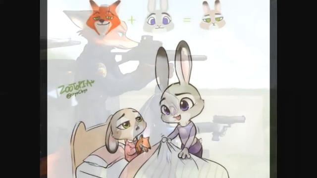Заерополис Ник и Джуди фанацкие рисунки