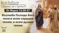 Евангелие от Марка 12:28-37 / Вся Библия строка за строкой