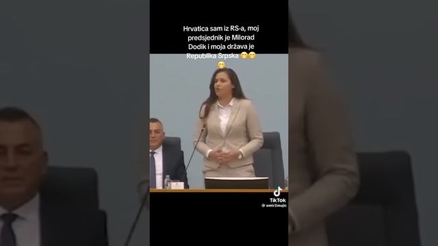 Хрватица подржава Милорада Додика и Републику Српску! Само да се зна да има нормалних особа!.mp4