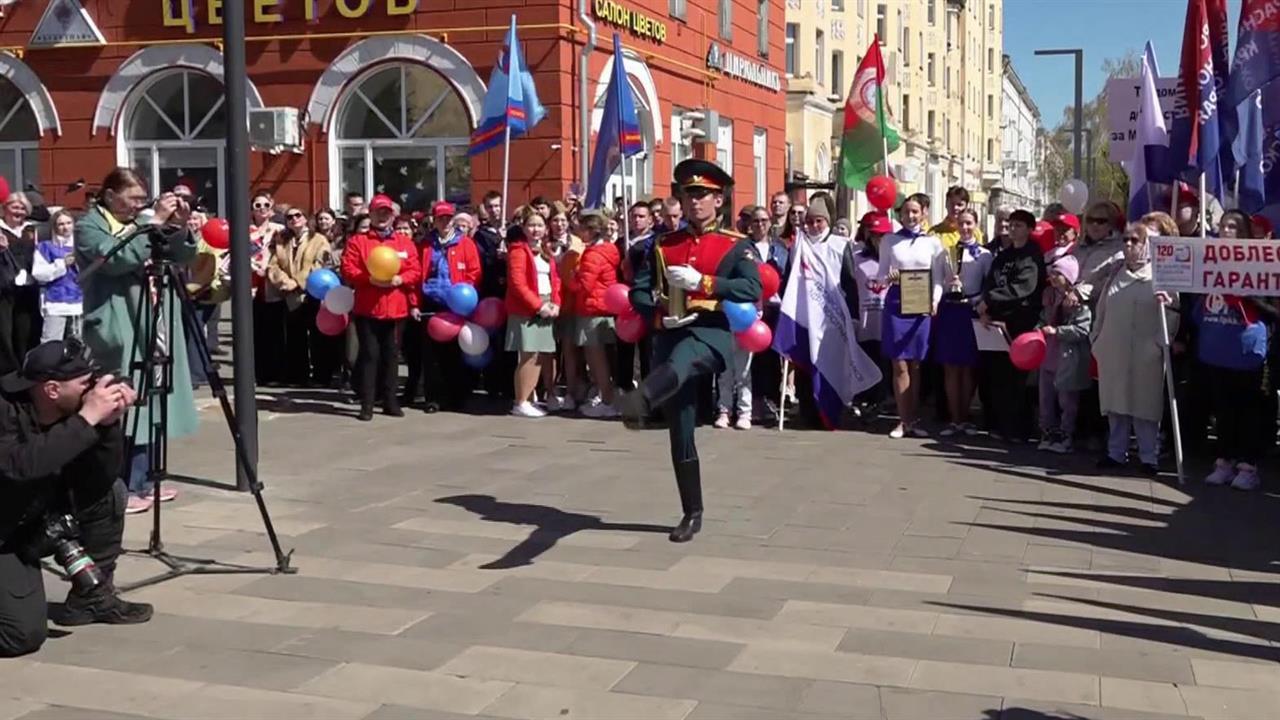 По всей стране сегодня состоялись праздничные мероприятия в честь Первомая