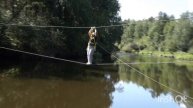 Троссовая переправа.Медведь гора.
