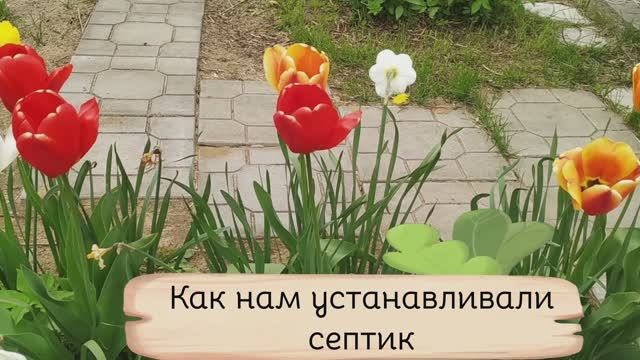 Как нам септик устанавливали.