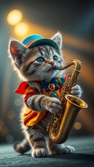 Мурлыкающий Саксофон: AI-волшебство, которое растопит ваше сердце!❤️🐱 Historia De Un Amor🐾✨
