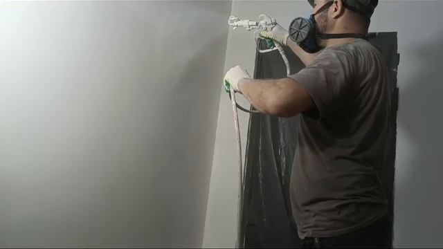 Покраска стен безвоздушным способом