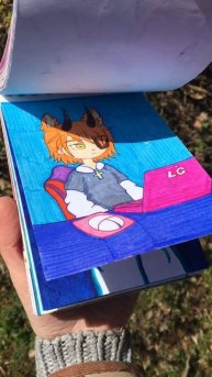 Sketchbook and markers for sketching