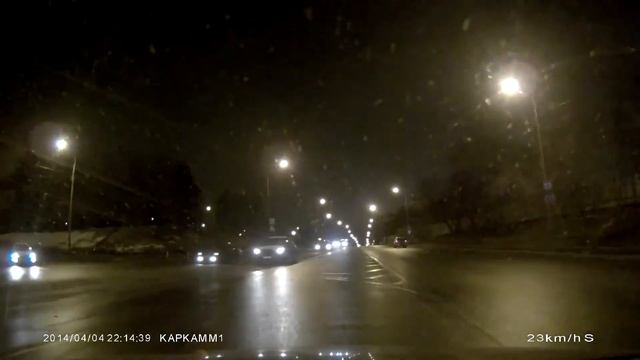Тест видеорегистратора КАРКАМ М1 (ночь)