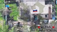 Константиновское направление, эпичные кадры объективного контроля захода наших в Новооленевку, с...
