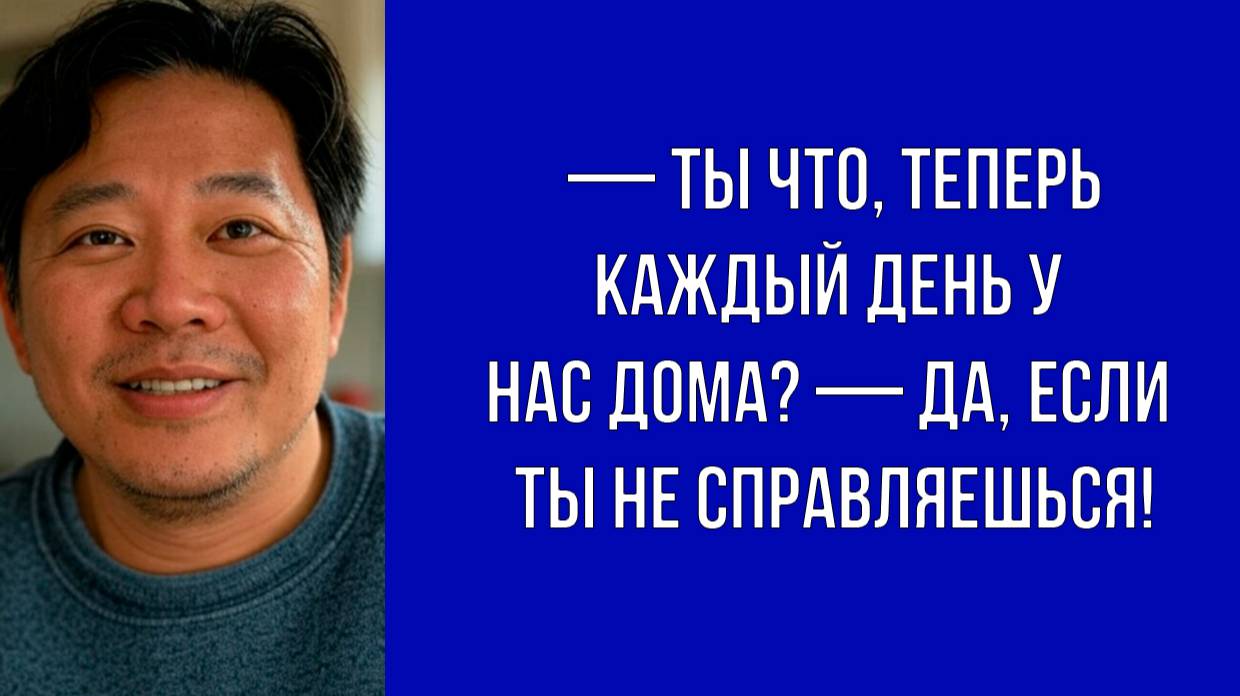 — Раз ты не готовишь, я буду приходить и готовить сыну сама