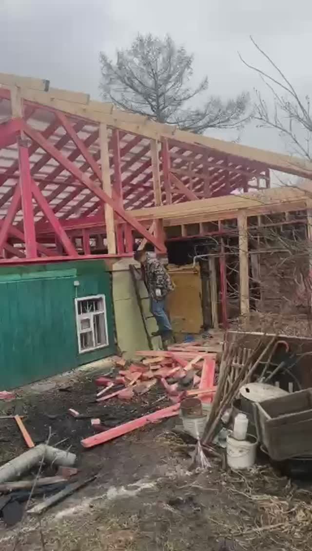 Процесс реконструкции дома