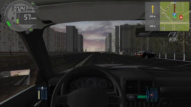 302) City Car Driving 1.831 км Восточная - Архитектурная 1.405 км Рябиновая - Угловой переулок