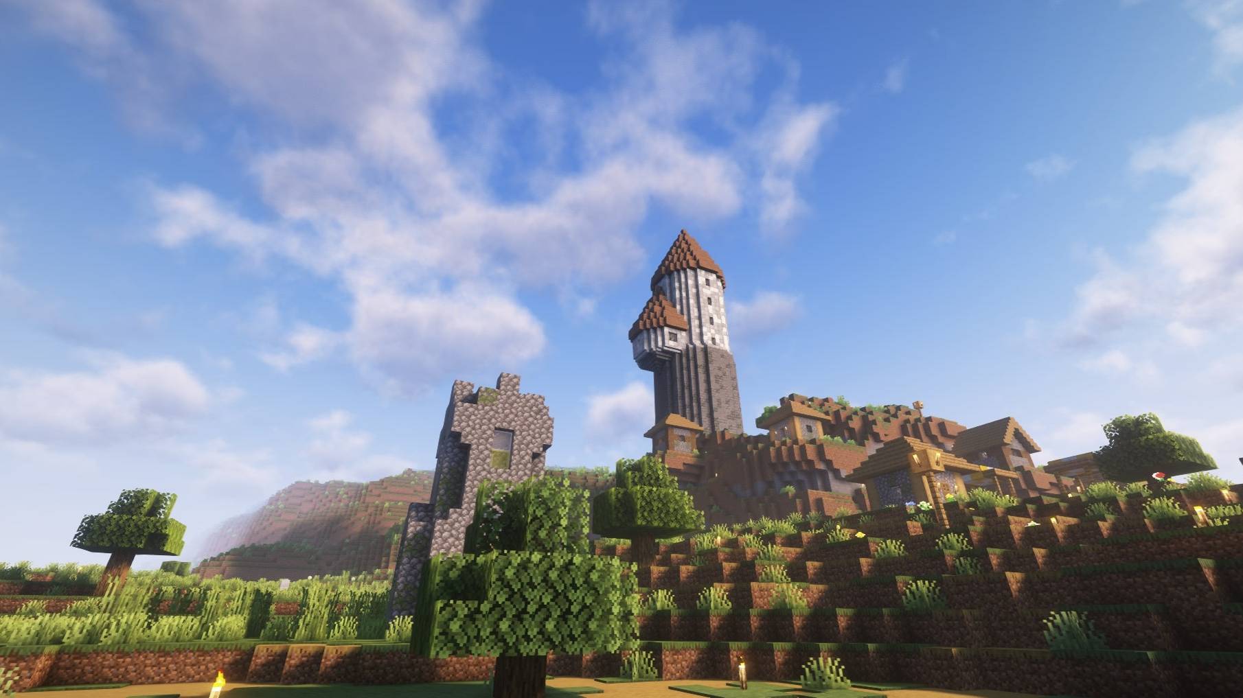 Minecraft / Путешествуем по миру и веселимся