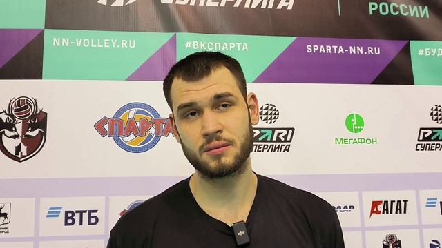 АЛЕКСАНДР ЗАХВАТЕНКОВ | Блокирующий ВК АСК о матче с ВК Зенит