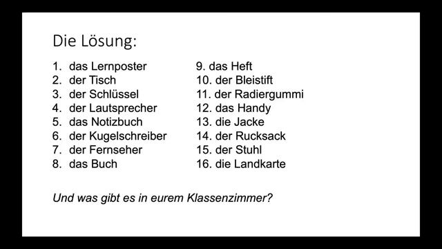 Тема 1. In der Deutschstunde
