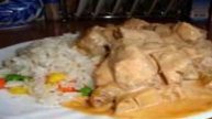Мясо в сырном соусе