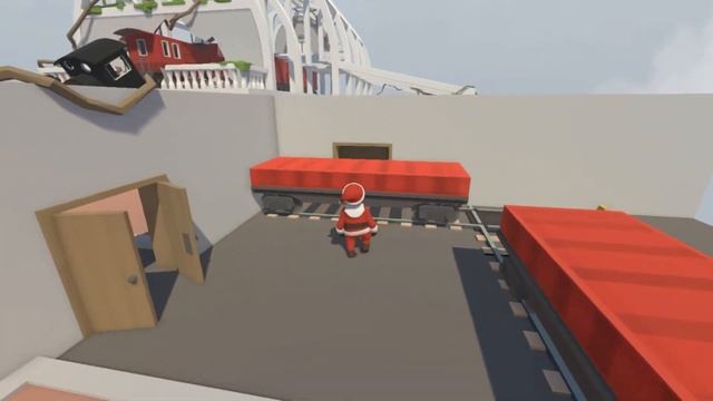 Играем в Human: Fall Flat #1 (Особняк)