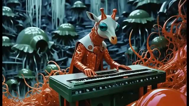 Otherworldly Tunes in Alien World | AI-Generated Video 374