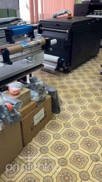 Привезли принтеры и термопрессы из Китая. Уф-дтф по текстилю🔥