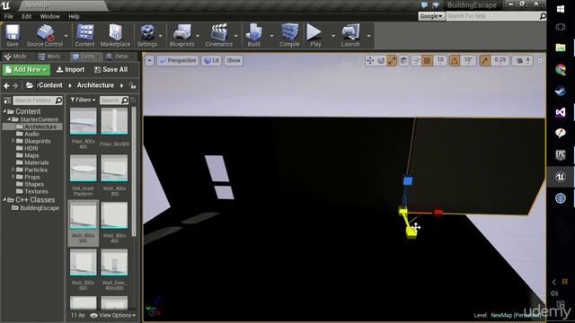 [Udemy UE4 C++] 063 Laying Out Geometry