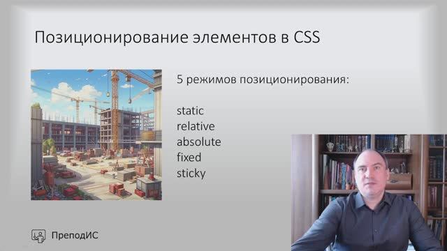 Позиционирование элементов в CSS