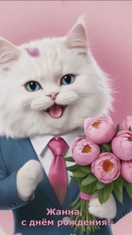 Жанна с днём рождения, котики