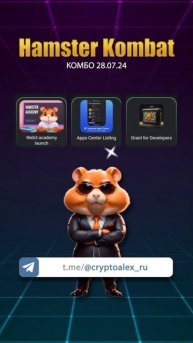 НОВЫЕ КОМБО КАРТЫ 28 июля в ХАМСТЕР КОМБАТ / Hamster Kombat Combo