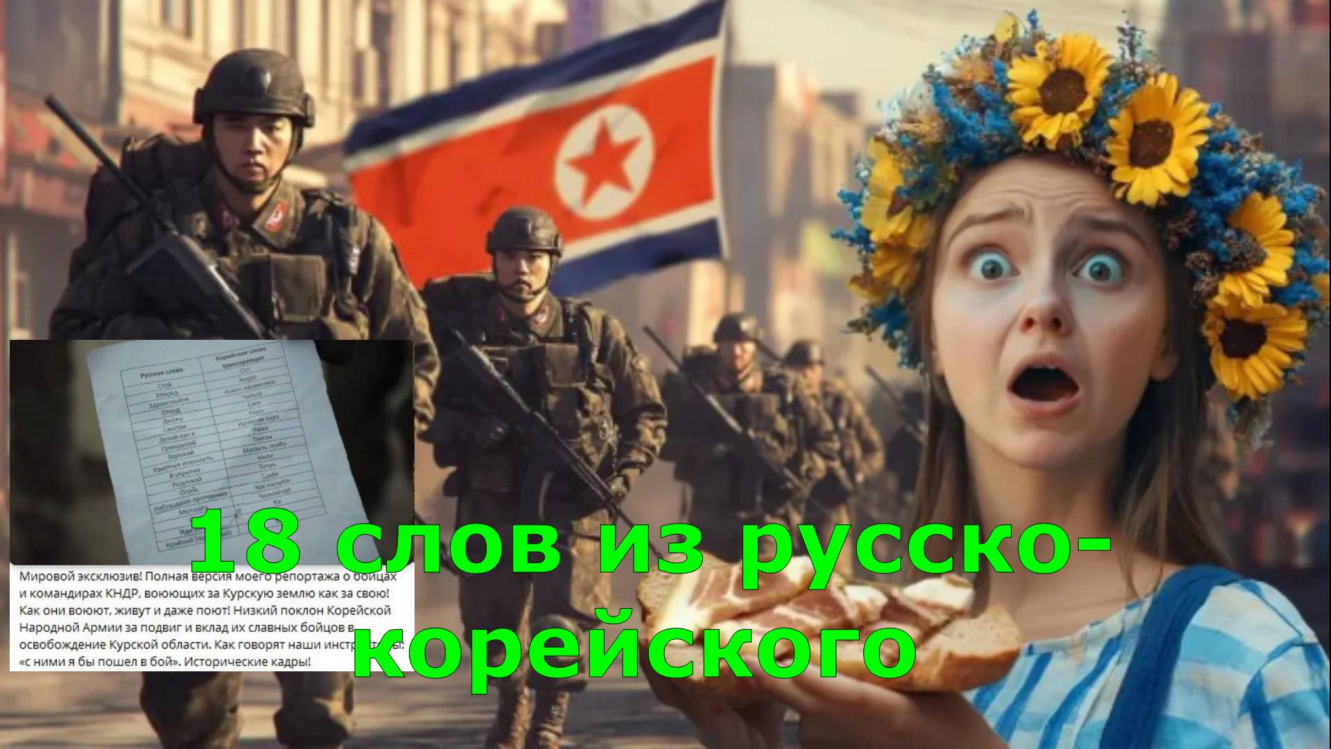 "Чальханда!": Что кореец скажет добровольно сложившему оружие ВСУшнику? 18 слов из русско-корейского
