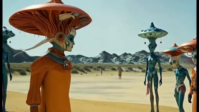 Nomadic Royalty of the Cosmic Plains | AI-Generated Video 331