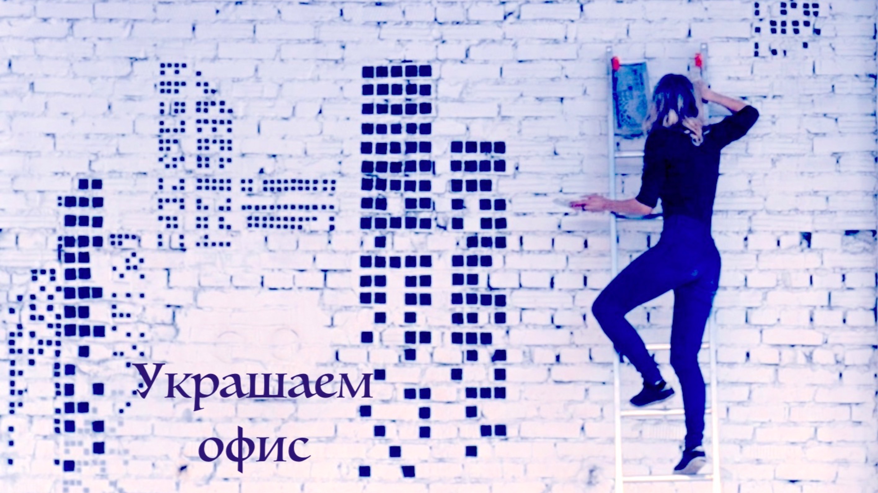 Съёмка оформления стен в офисе