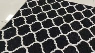 Ковер Cotton 3801A Black White двусторонний ковер.