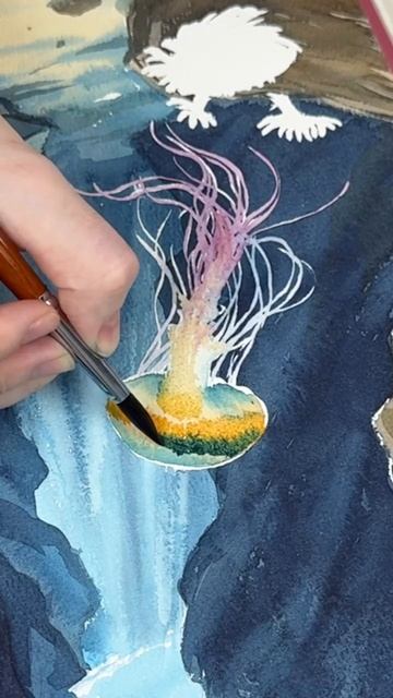 🪼Новый урок в творческом клубе Dari Art! Рисуем акварелью 🎨 Присоединяйтесь 🧡
#клуб_dariart