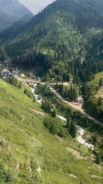 Канатная дорога Медеу - Шымбулак. Ski resort Shymbulak. Kazakhstan. Almaty. #shymbulak