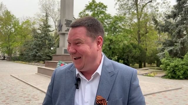 В Херсонской области мэр Новой Каховки перед записью приуроченной ко Дню Великой Победы над фашизмом