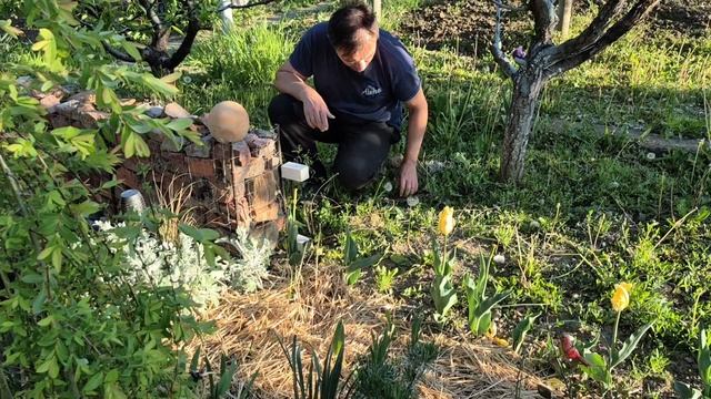 01.05.25г. Заборчик для цветника своими руками.Работы на участке.