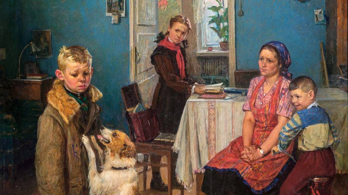 Ожившая картина "Опять двойка"